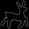 Figure de renne de Noël avec 72 LED Blanc chaud 57x55x4,5 cm 