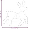 Figure de renne de Noël avec 72 LED Blanc chaud 57x55x4,5 cm 