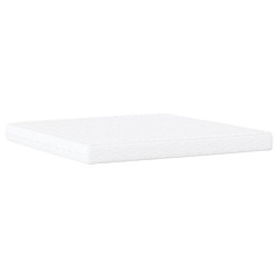 Lit avec matelas crème 200x200 cm tissu 