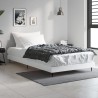 Cadre de lit sans matelas blanc 100x200 cm bois d'ingénierie 