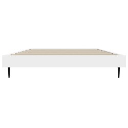 Cadre de lit sans matelas blanc 100x200 cm bois d'ingénierie 