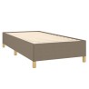Sommier à lattes de lit avec matelas Taupe 90x190 cm Tissu 