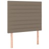 Sommier à lattes de lit avec matelas Taupe 90x190 cm Tissu 