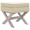 Tabouret de rangement 45x45x49 cm lin 