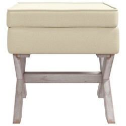 Tabouret de rangement 45x45x49 cm lin 