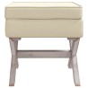 Tabouret de rangement 45x45x49 cm lin 