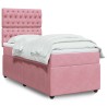 Sommier à lattes de lit et matelas Rose 80x200 cm Velours 
