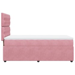 Sommier à lattes de lit et matelas Rose 80x200 cm Velours 