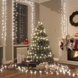 Guirlande à LED compacte avec 3000 LED Blanc froid 65 m PVC 