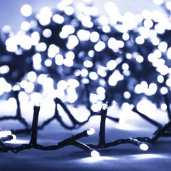 Guirlande à LED compacte avec 3000 LED Blanc froid 65 m PVC 