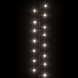 Guirlande à LED compacte avec 3000 LED Blanc froid 65 m PVC 