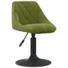 Chaises pivotantes à manger lot de 2 vert clair velours 
