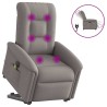 Fauteuil inclinable de massage électrique Taupe Tissu 
