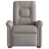 Fauteuil inclinable de massage électrique Taupe Tissu 