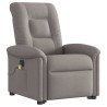 Fauteuil inclinable de massage électrique Taupe Tissu 