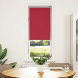 Store enrouleur occultant rouge largeur du tissu 40,7 cm 
