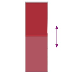 Store enrouleur occultant rouge largeur du tissu 40,7 cm 