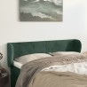 Tête de lit avec oreilles Vert foncé 147x23x78/88 cm Velours 