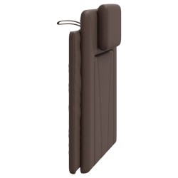 Coussin de tête de lit marron 90 cm similicuir 