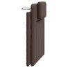 Coussin de tête de lit marron 90 cm similicuir 