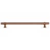 Poignées d'armoire 5 pcs bronze 224 mm acier inoxydable 