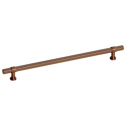 Poignées d'armoire 5 pcs bronze 224 mm acier inoxydable 