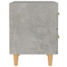 Tables de chevet 2 pcs Gris béton 40x35x47,5 cm 