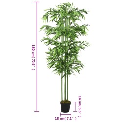 Bambou artificiel 864 feuilles 180 cm vert 