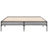 Cadre de lit sans matelas sonoma gris 135x190 cm 