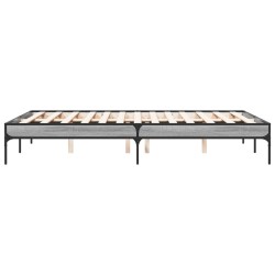 Cadre de lit sans matelas sonoma gris 135x190 cm 