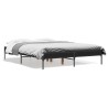 Cadre de lit sans matelas noir 135x190 cm 