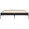 Cadre de lit sans matelas noir 135x190 cm 