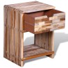 Table de chevet avec tiroir Bois de teck recyclé  