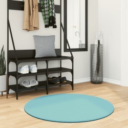 Tapis OVIEDO à poils courts vert Ø 100 cm 