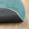 Tapis OVIEDO à poils courts vert Ø 100 cm 