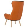 Chaise de relaxation Noir Tissu et PVC 
