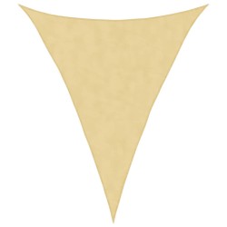 Voile d'ombrage sable 3x4x4 m 100 % polyester oxford 
