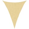 Voile d'ombrage sable 3x4x4 m 100 % polyester oxford 