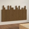 Tête de lit murale Marron miel 146,5x3x80 cm Bois massif de pin 