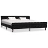 Cadre de lit sans matelas noir velours 200x200 cm 