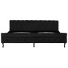 Cadre de lit sans matelas noir velours 200x200 cm 