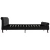 Cadre de lit sans matelas noir velours 200x200 cm 
