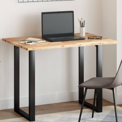 Dessus de table rectangulaire 80x70x2 cm bois massif d'acacia 