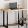 Dessus de table rectangulaire 80x70x2 cm bois massif d'acacia 