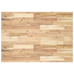 Dessus de table rectangulaire 80x70x2 cm bois massif d'acacia 