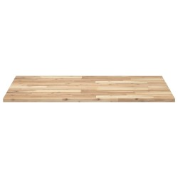 Dessus de table rectangulaire 80x70x2 cm bois massif d'acacia 