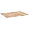 Dessus de table rectangulaire 80x70x2 cm bois massif d'acacia 