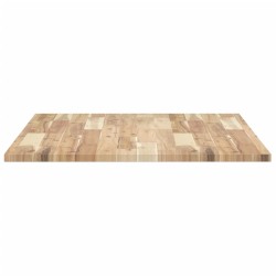 Dessus de table rectangulaire 80x70x2 cm bois massif d'acacia 