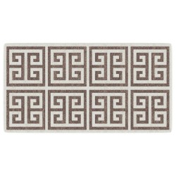Tapis intérieur extérieur à poils courts 80x150 cm antidérapant 