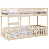Lit superposé 90x190 cm Bois de pin massif 